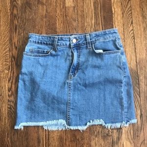 O2 denim jean skirt
